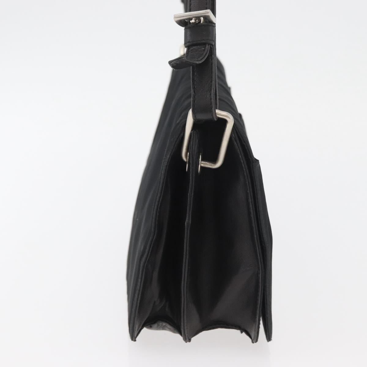 PRADA Shoulder Bag Nylon Black Silver Auth YKZ1095A - Jerrillo image 4