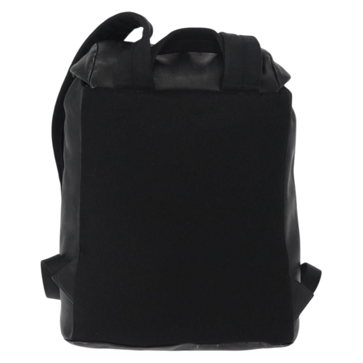 PRADA Backpack Leather Black Silver Auth 121332 - Jerrillo image 2