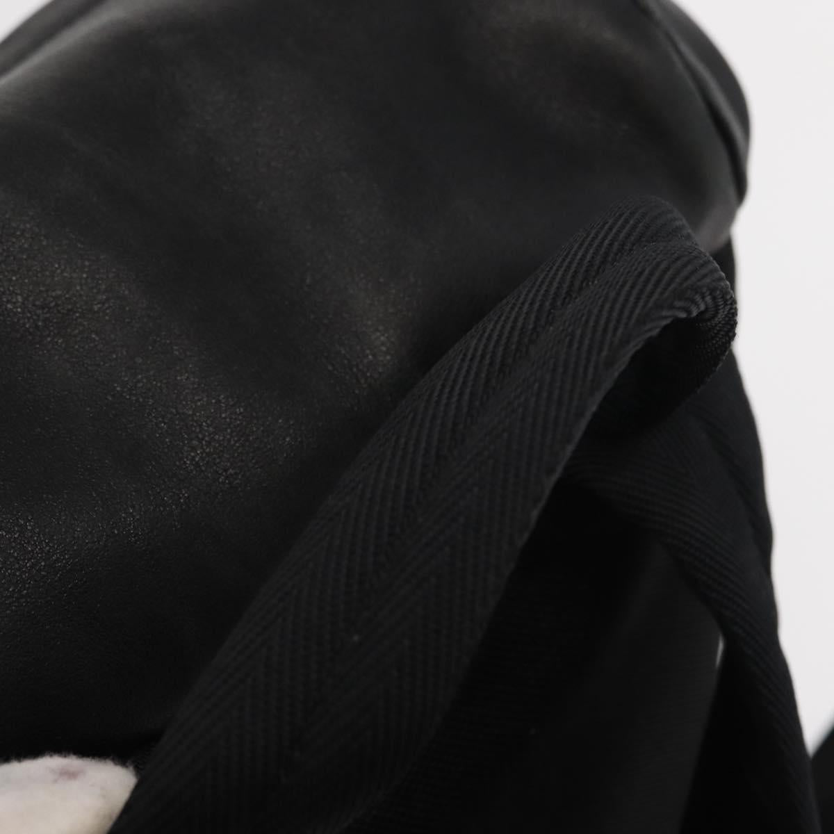 PRADA Backpack Leather Black Silver Auth 121332 - Jerrillo image 7