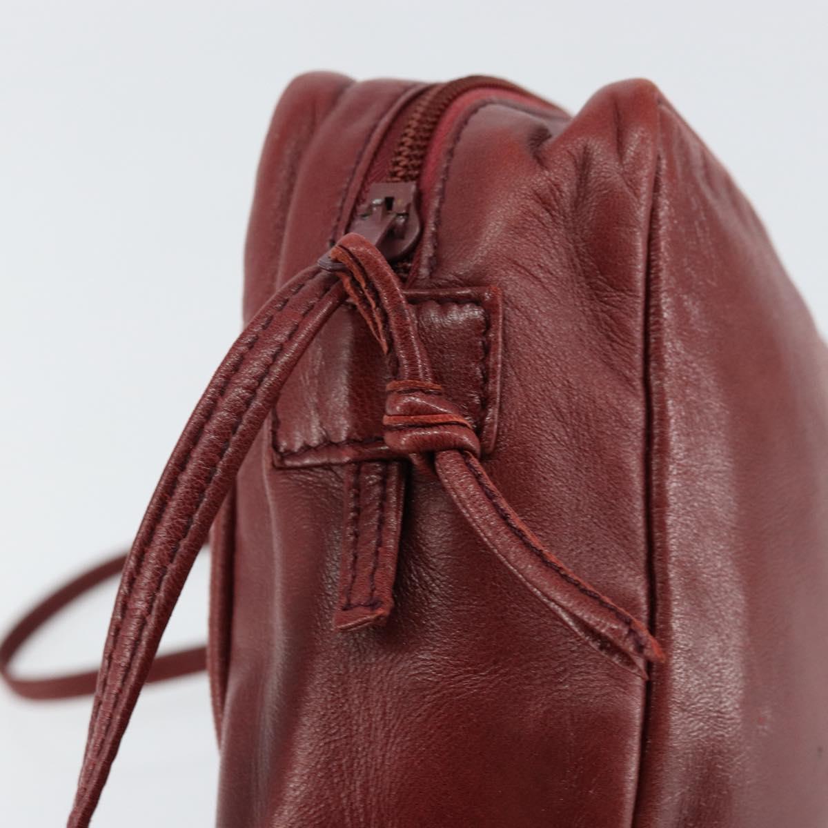 LOEWE Anagram Shoulder Bag Leather Bordeaux Auth 148431 - Jerrillo image 10