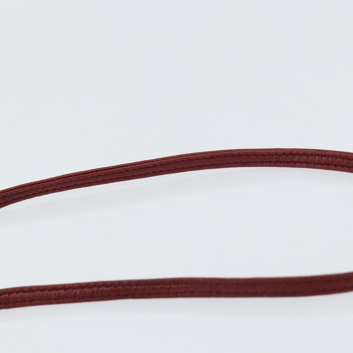 LOEWE Anagram Shoulder Bag Leather Bordeaux Auth 148431 - Jerrillo image 8