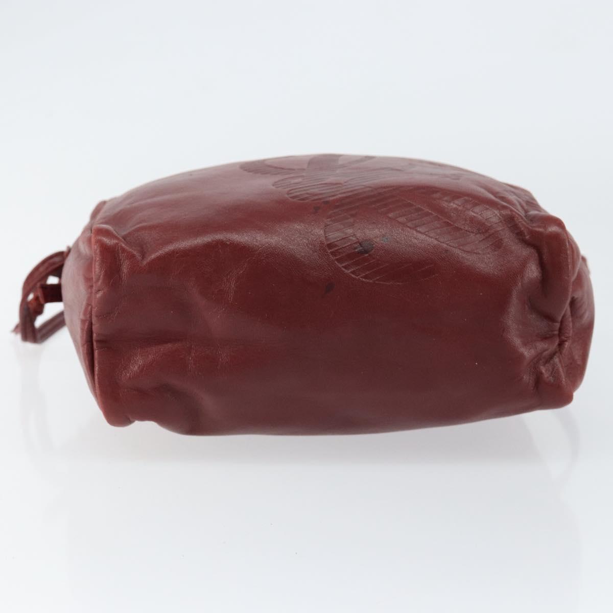 LOEWE Anagram Shoulder Bag Leather Bordeaux Auth 148431 - Jerrillo image 5