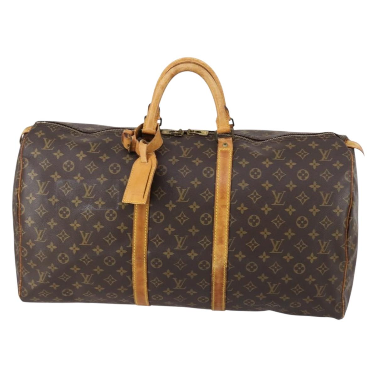 LOUIS VUITTON Monogram Keepall 55 Boston Bag M41424 LV Auth 148740 - Jerrillo image 2