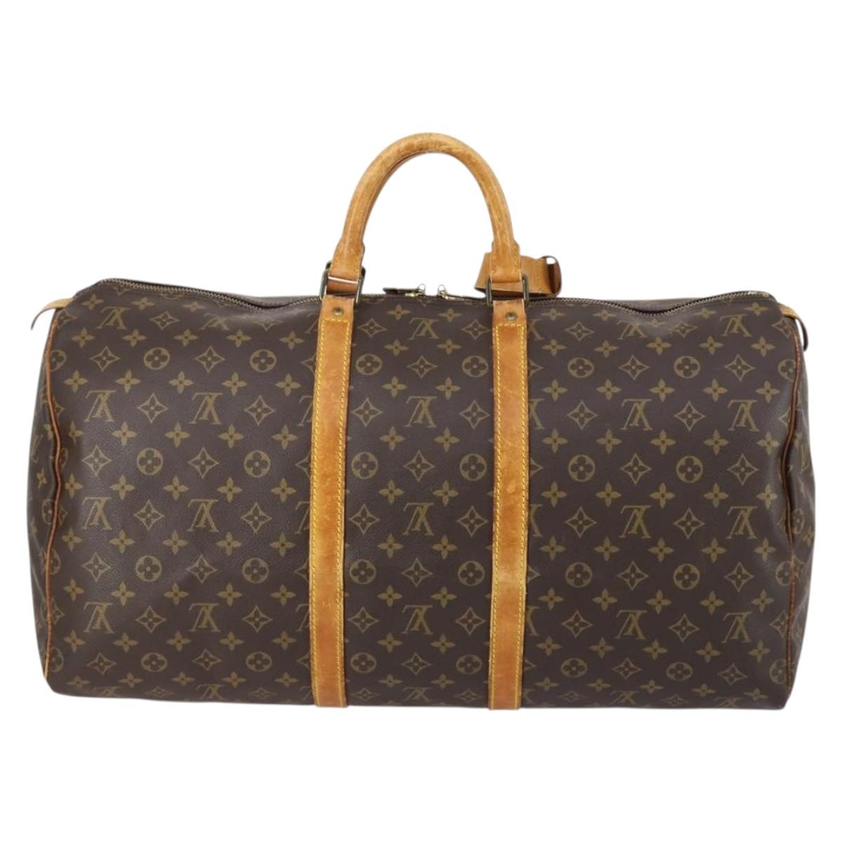 LOUIS VUITTON Monogram Keepall 55 Boston Bag M41424 LV Auth 148740 - Jerrillo image 3