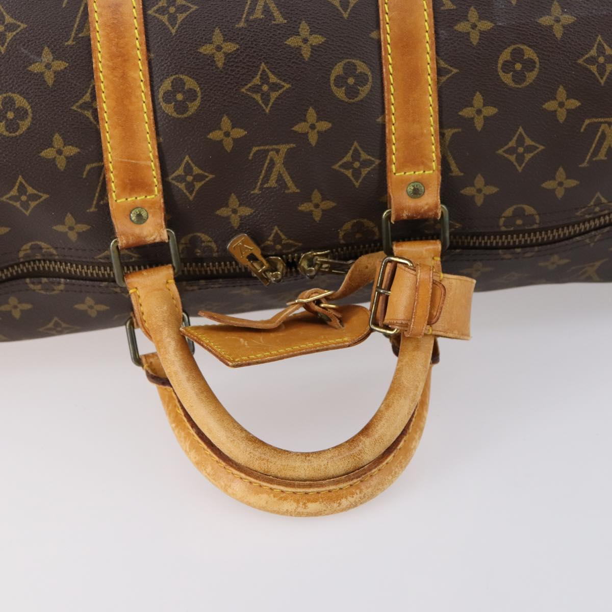 LOUIS VUITTON Monogram Keepall 55 Boston Bag M41424 LV Auth 148740 - Jerrillo image 7