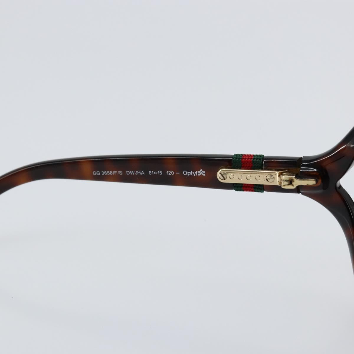 GUCCI Web Sherry Line Sunglasses plastic Brown Auth 148978 - Jerrillo image 10