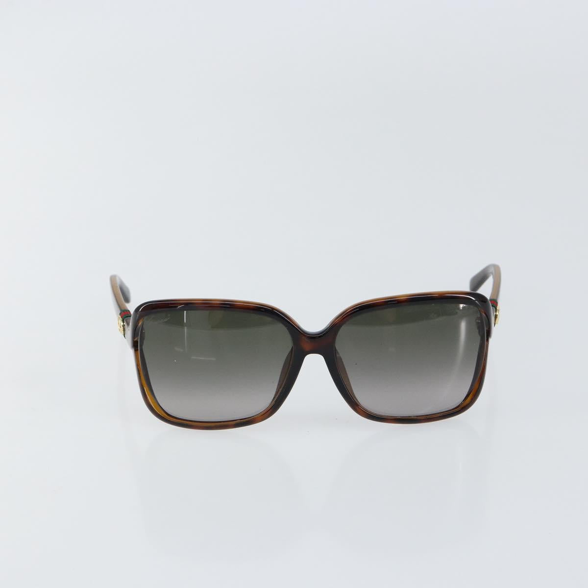 GUCCI Web Sherry Line Sunglasses plastic Brown Auth 148978 - Jerrillo image 2