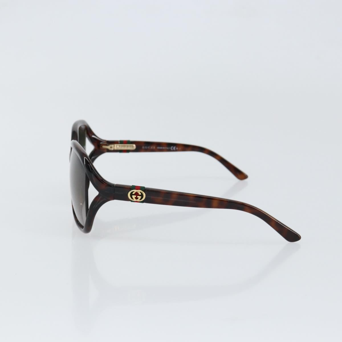 GUCCI Web Sherry Line Sunglasses plastic Brown Auth 148978 - Jerrillo image 4