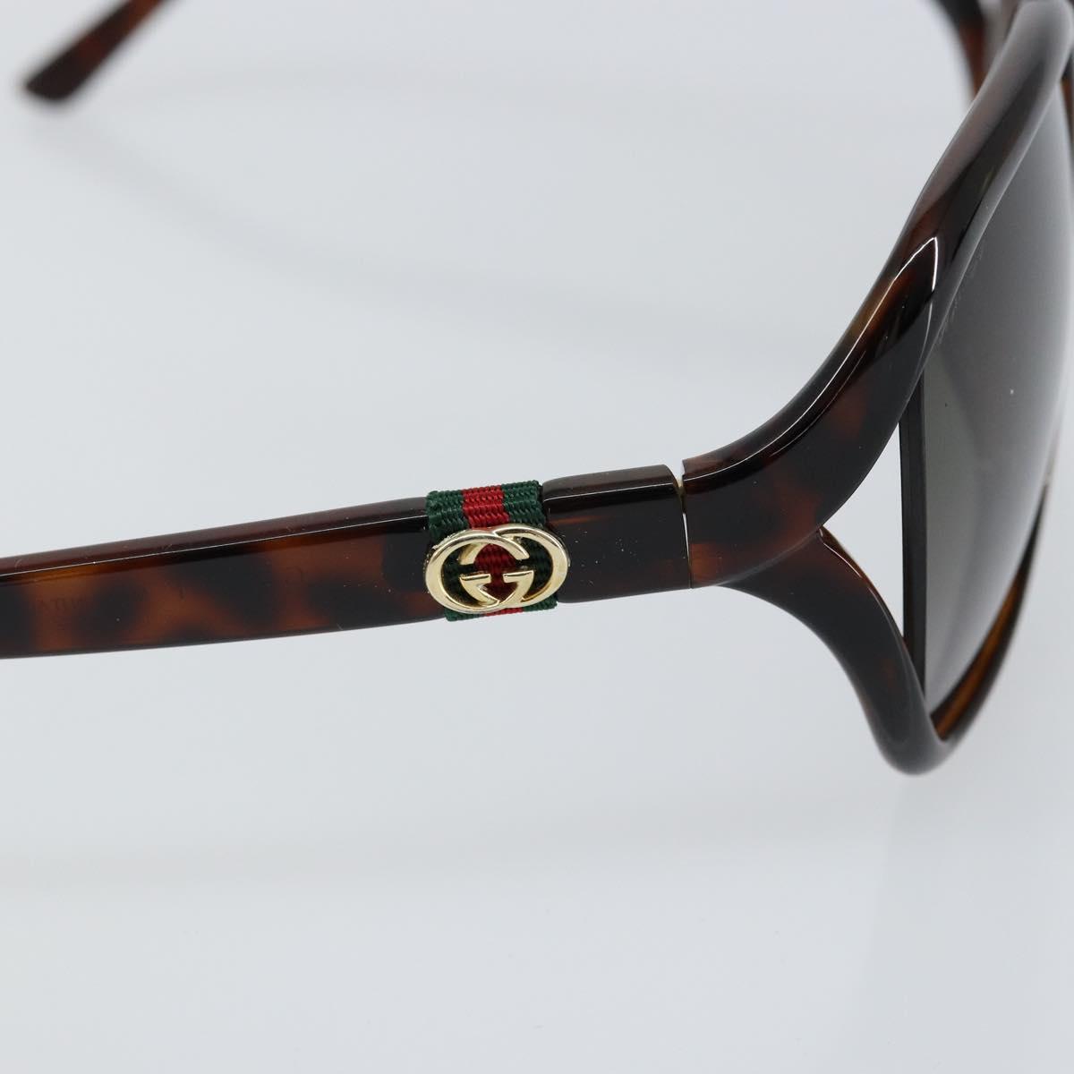 GUCCI Web Sherry Line Sunglasses plastic Brown Auth 148978 - Jerrillo image 8