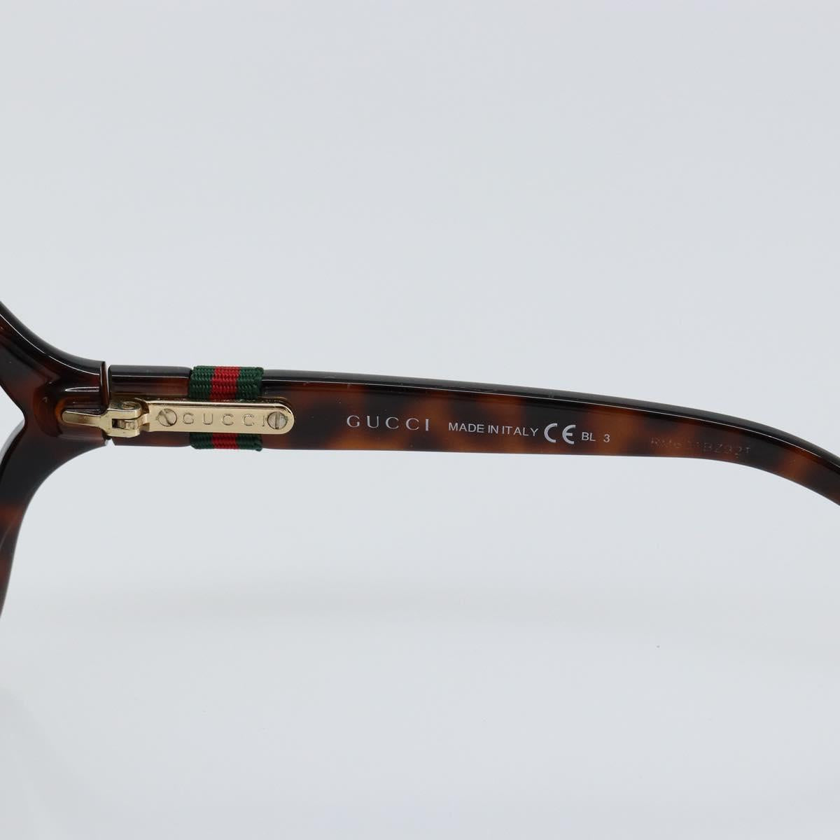GUCCI Web Sherry Line Sunglasses plastic Brown Auth 148978 - Jerrillo image 9