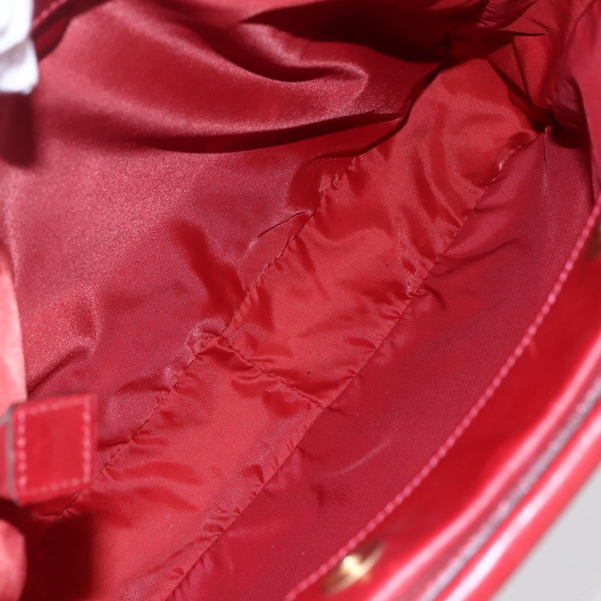 CELINE Tote Bag Nylon Red Gold Auth 149130 - Jerrillo image 10