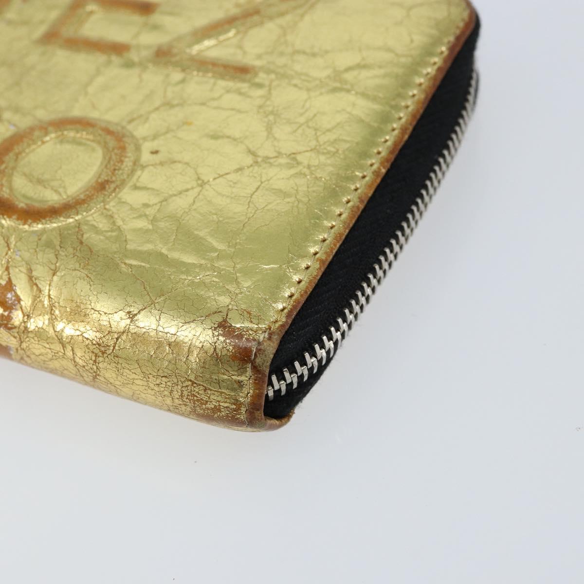 CHANEL Long Wallet Leather Gold Silver CC Auth 149215 - Jerrillo image 8