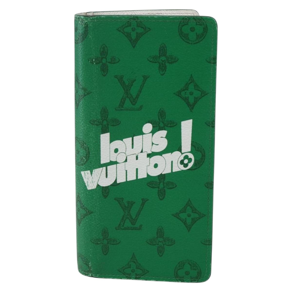 LOUIS VUITTON Monogram Everyday Portefeuille Brazza Green M80801 LV Auth 149234 - Jerrillo image 2