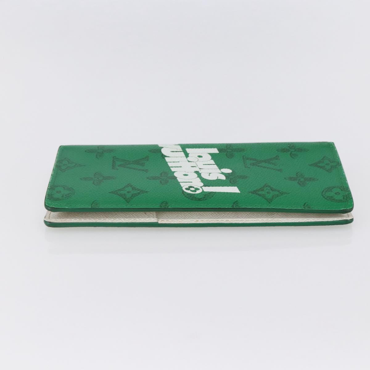LOUIS VUITTON Monogram Everyday Portefeuille Brazza Green M80801 LV Auth 149234 - Jerrillo image 4