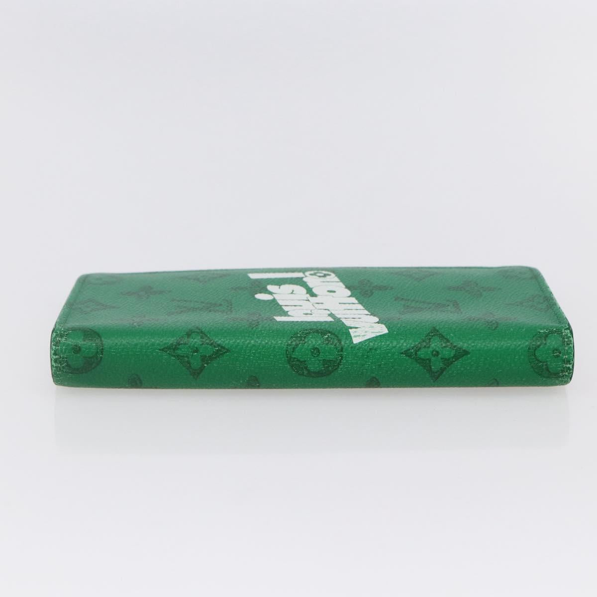 LOUIS VUITTON Monogram Everyday Portefeuille Brazza Green M80801 LV Auth 149234 - Jerrillo image 5