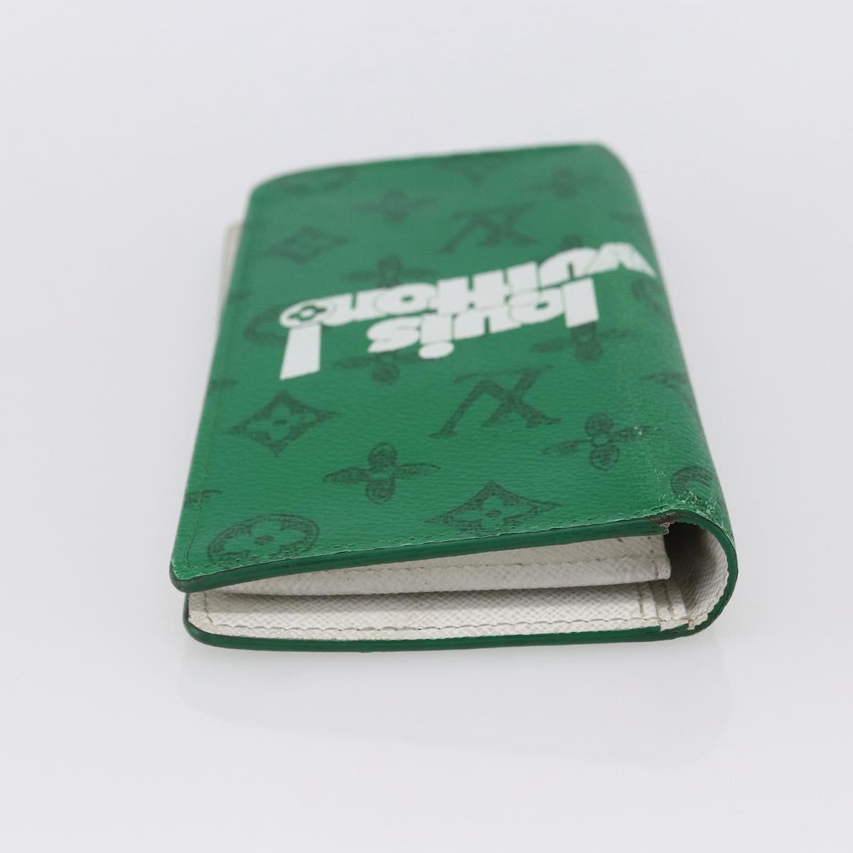 LOUIS VUITTON Monogram Everyday Portefeuille Brazza Green M80801 LV Auth 149234 - Jerrillo image 6