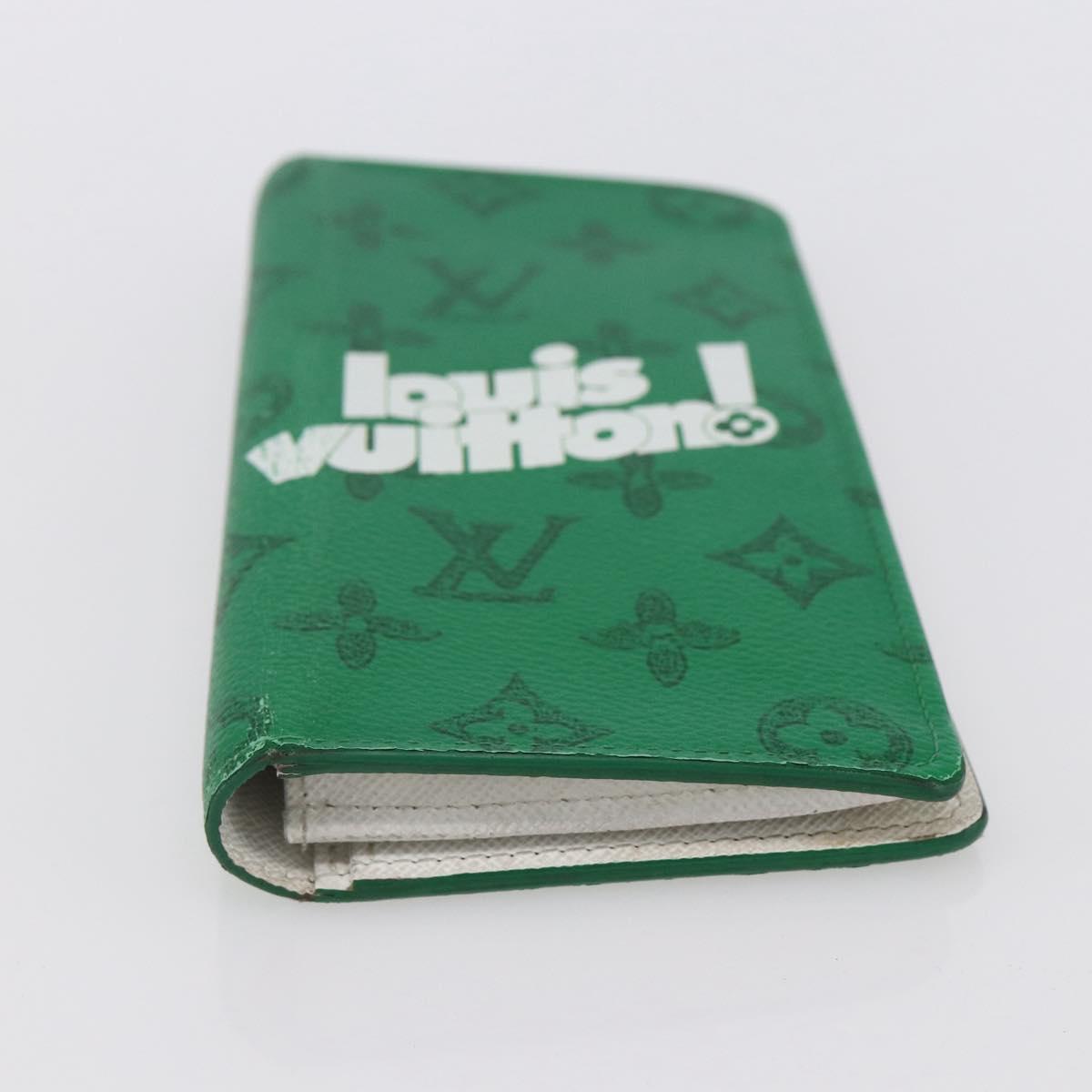 LOUIS VUITTON Monogram Everyday Portefeuille Brazza Green M80801 LV Auth 149234 - Jerrillo image 7