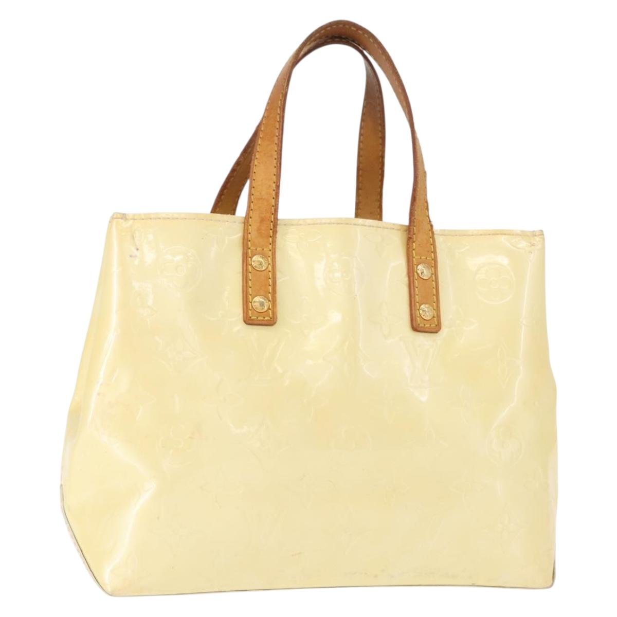 LOUIS VUITTON Monogram Vernis Reade PM Hand Bag Perle M91336 LV Auth 149639 – Jerrillo