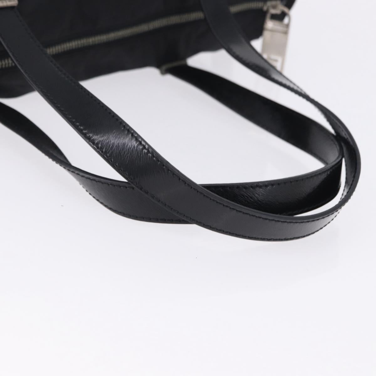 FENDI Zucchino Canvas Tote Bag Black Silver Auth 149710 - Jerrillo image 8