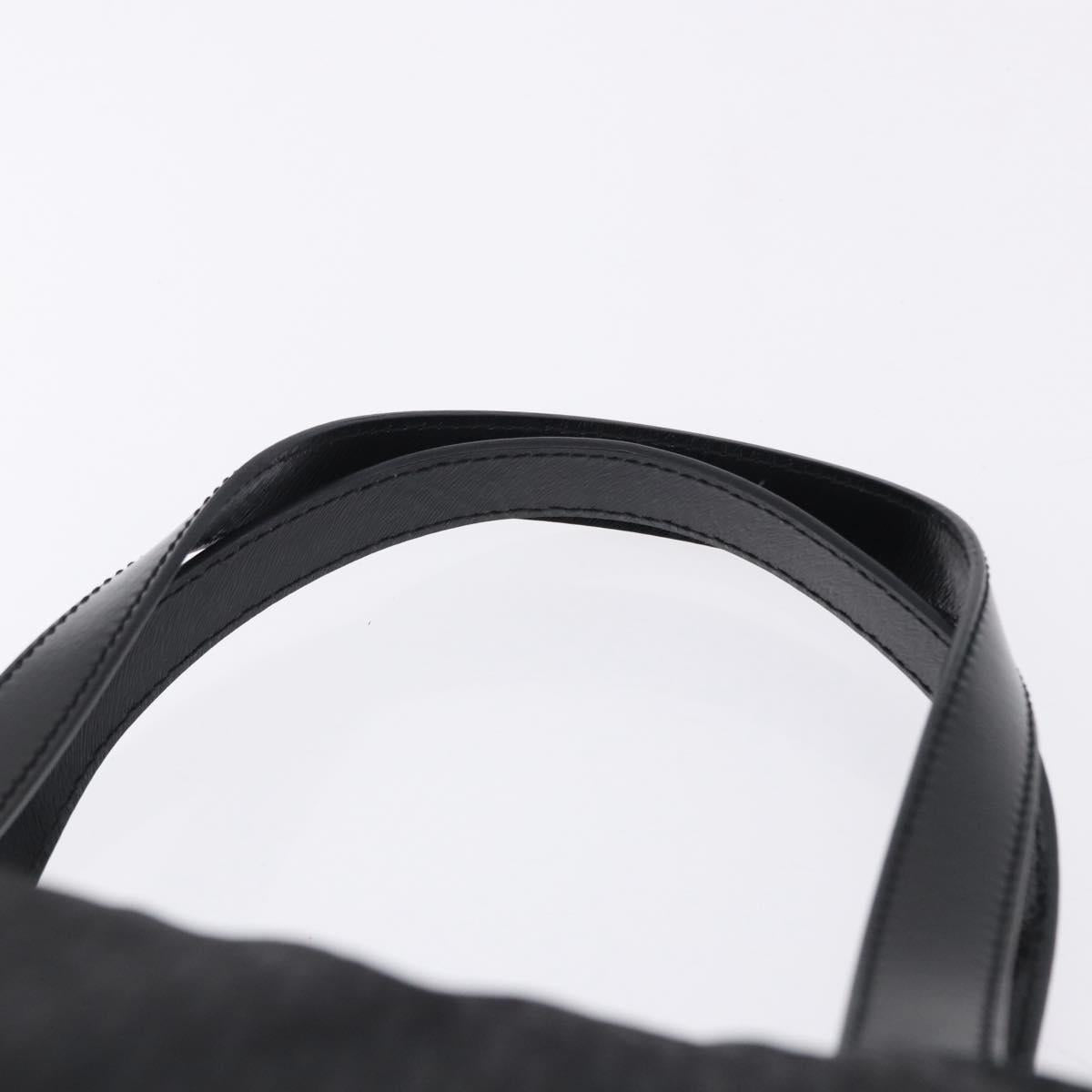 FENDI Zucchino Canvas Tote Bag Black Silver Auth 149710 - Jerrillo image 5