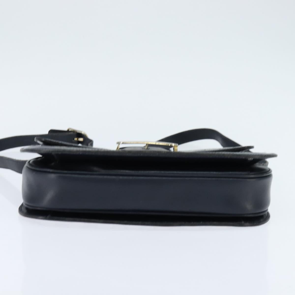 GUCCI GG Supreme Shoulder Bag PVC Navy Gold Auth 150027 - Jerrillo image 9