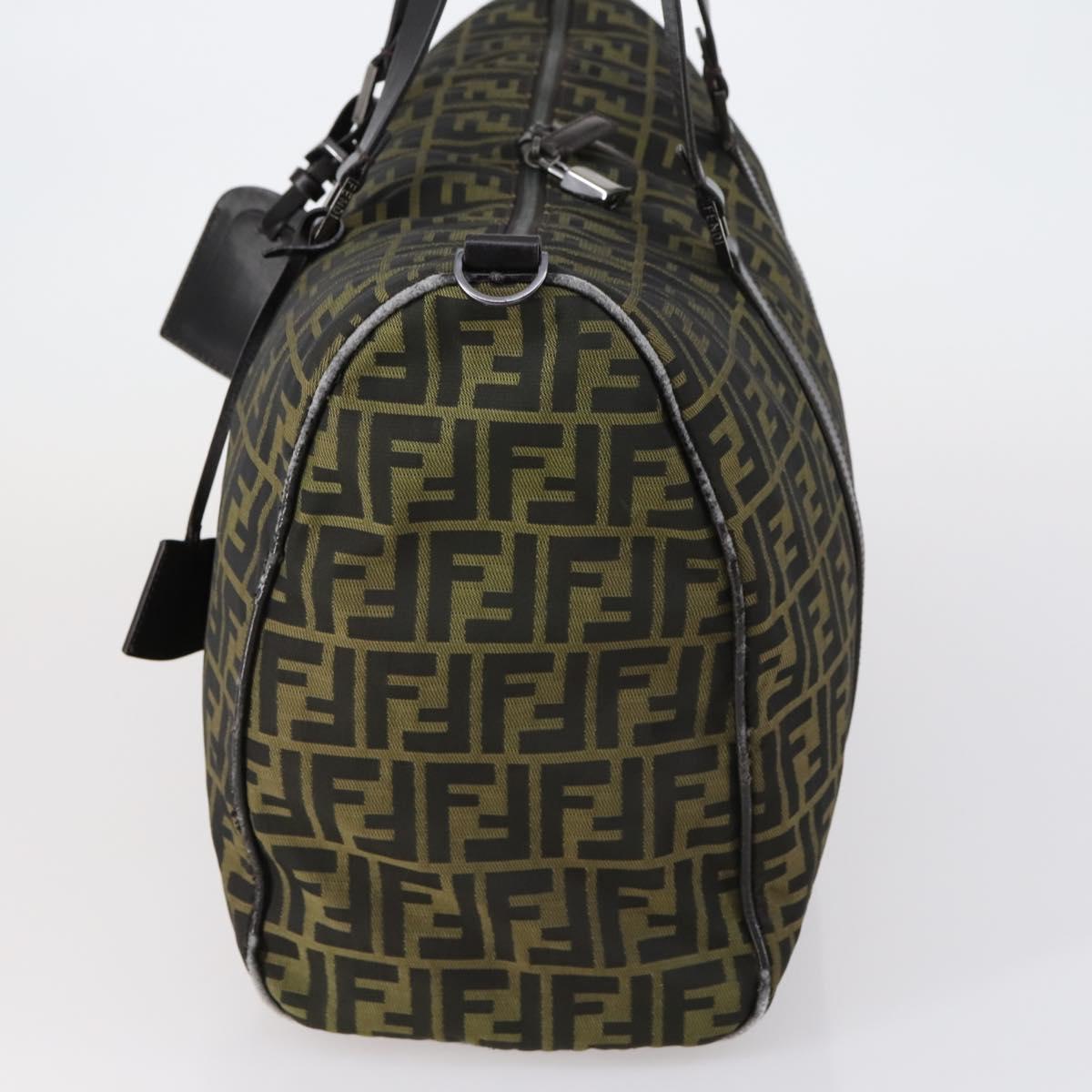 FENDI Zucca Canvas Tote Bag Black Brown Auth 150286 - Jerrillo image 4