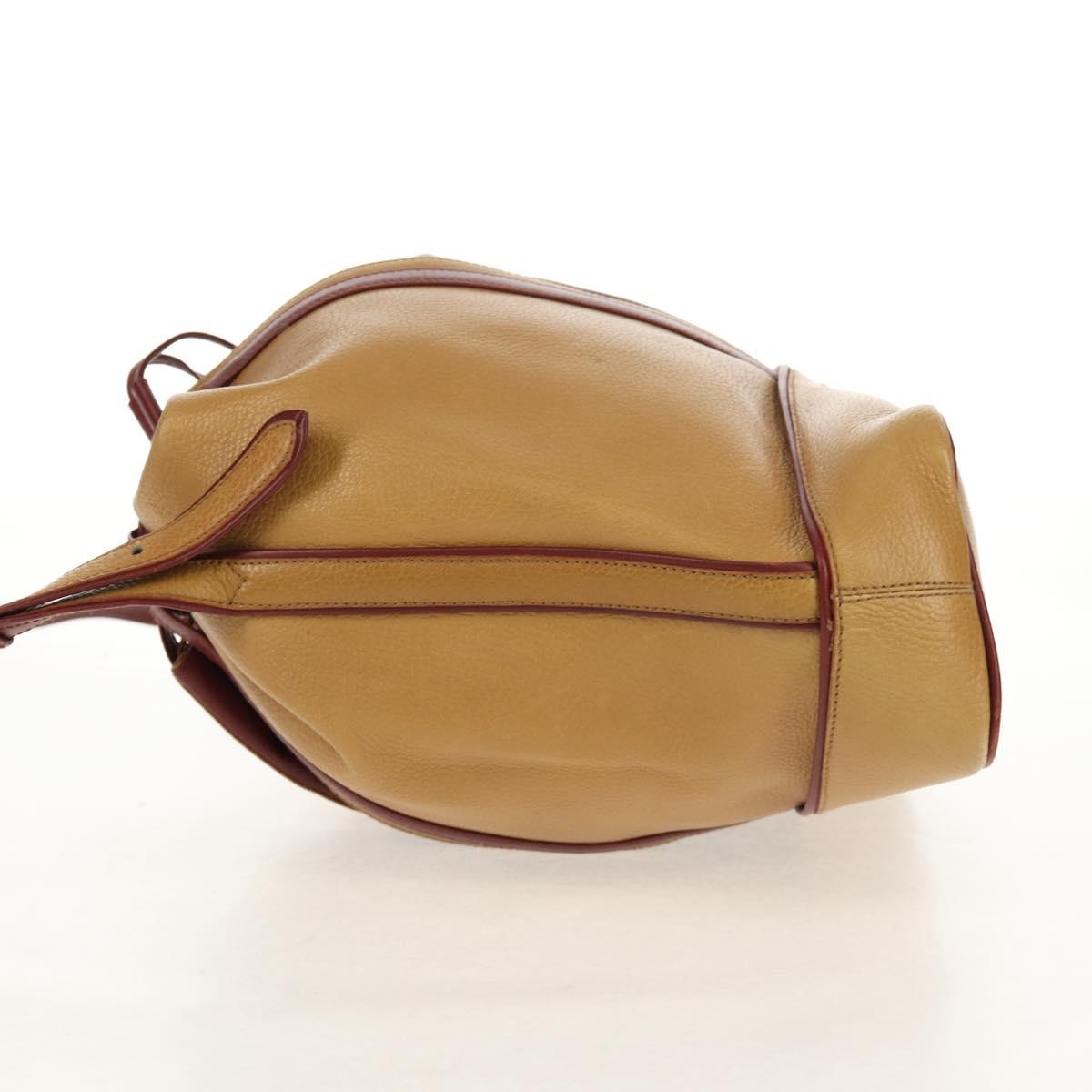 CARTIER Shoulder Bag Leather Beige Auth 151907 - Jerrillo image 3