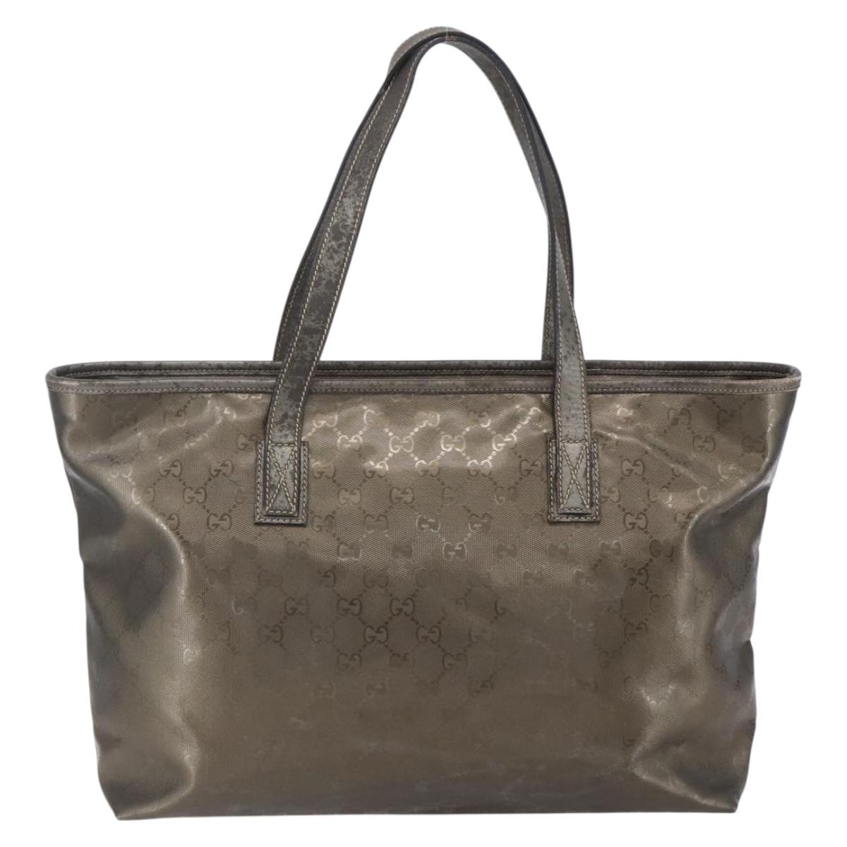 GUCCI GG Implementation Tote Bag PVC Silver Pink gray 211137 Auth 151918 - Jerrillo image 2