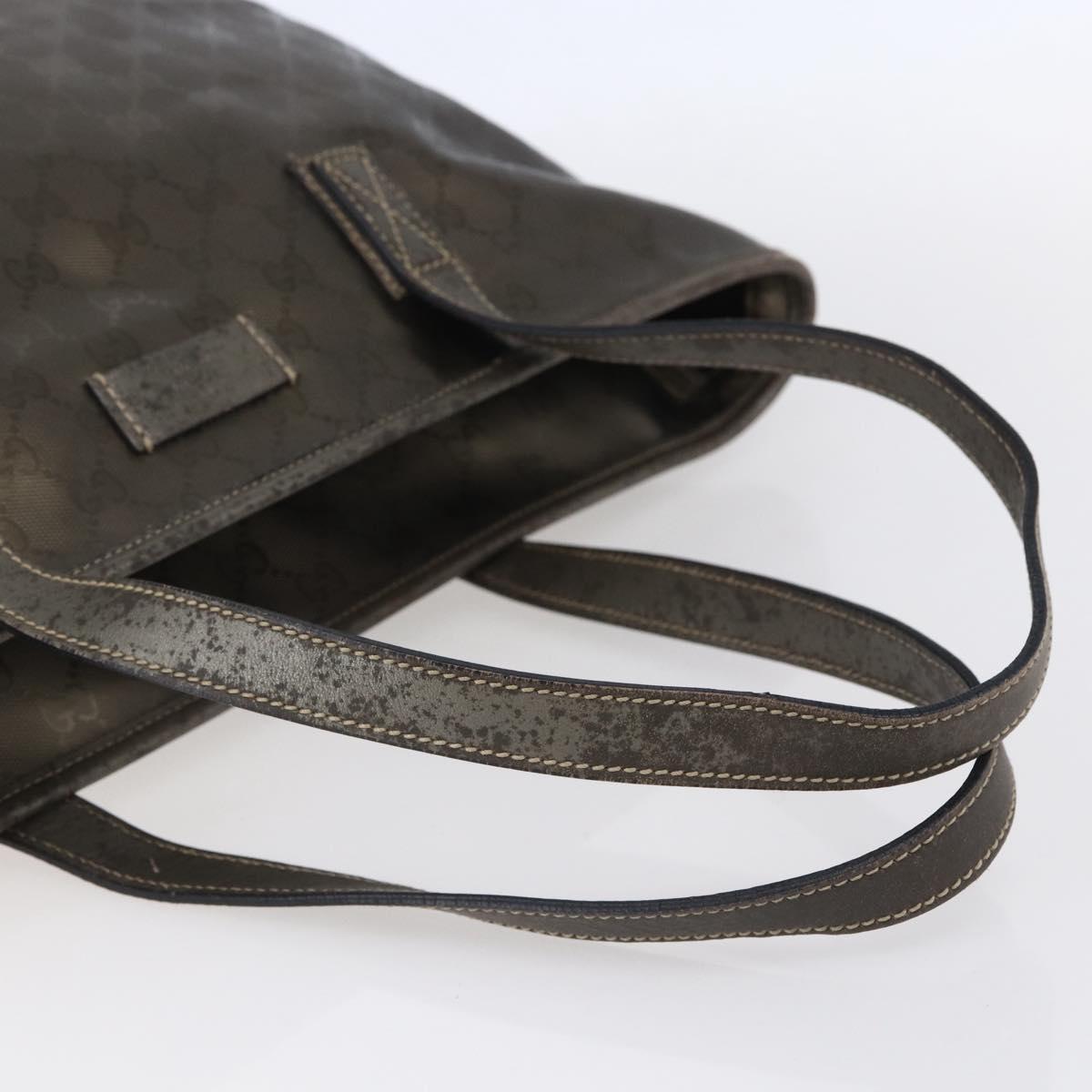 GUCCI GG Implementation Tote Bag PVC Silver Pink gray 211137 Auth 151918 - Jerrillo image 7