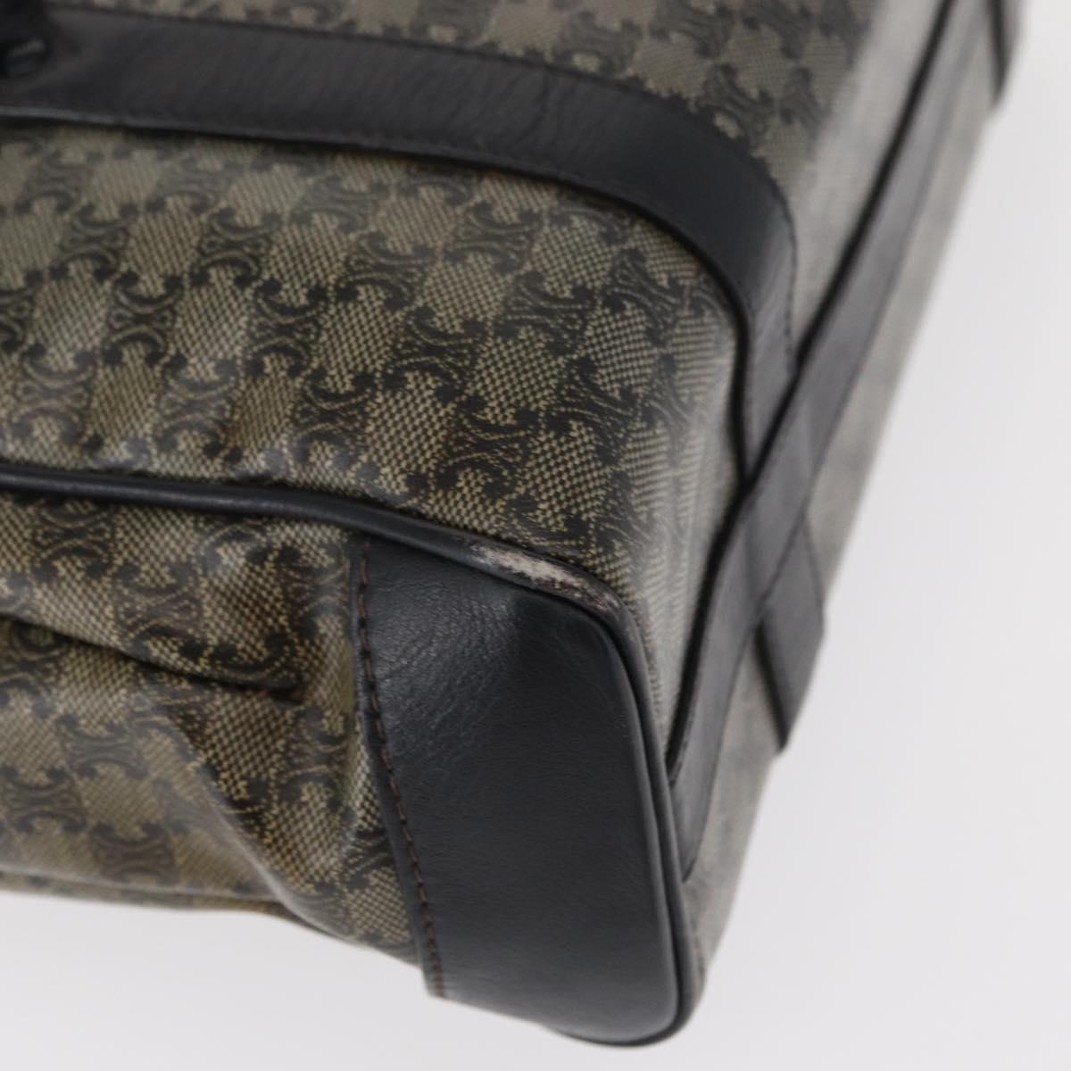CELINE Macadam Canvas Shoulder Bag PVC Black Gold Auth 152036 - Jerrillo image 9