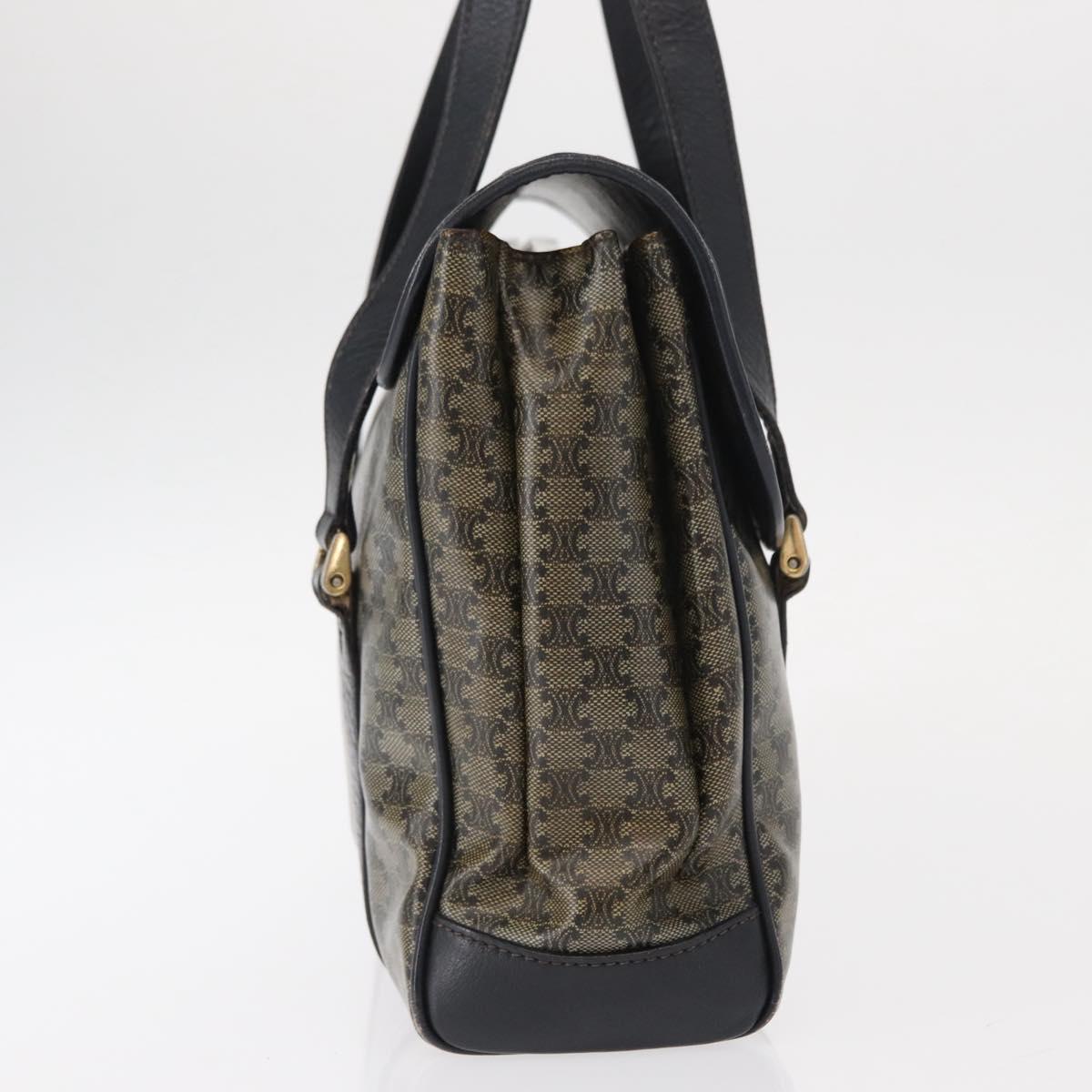 CELINE Macadam Canvas Shoulder Bag PVC Black Gold Auth 152036 - Jerrillo image 4