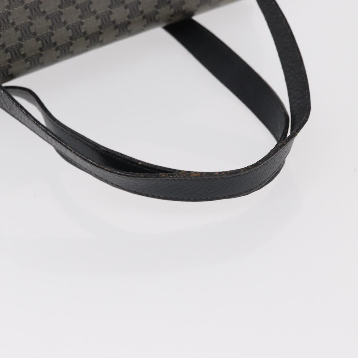 CELINE Macadam Canvas Shoulder Bag PVC Black Gold Auth 152036 - Jerrillo image 7