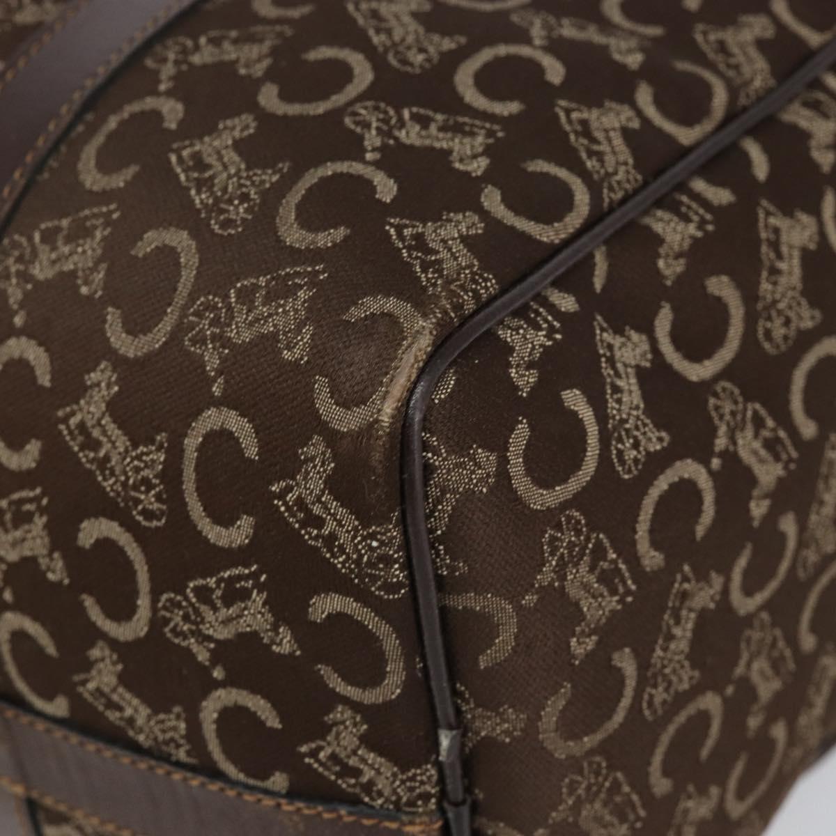 CELINE C Sulky Boston Bag Canvas Brown Auth 152078 - Jerrillo image 9