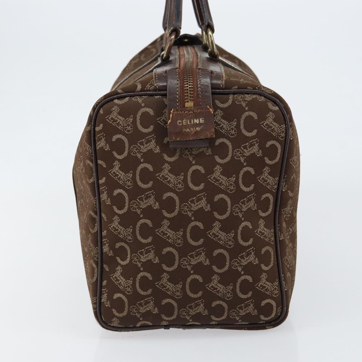 CELINE C Sulky Boston Bag Canvas Brown Auth 152078 - Jerrillo image 3