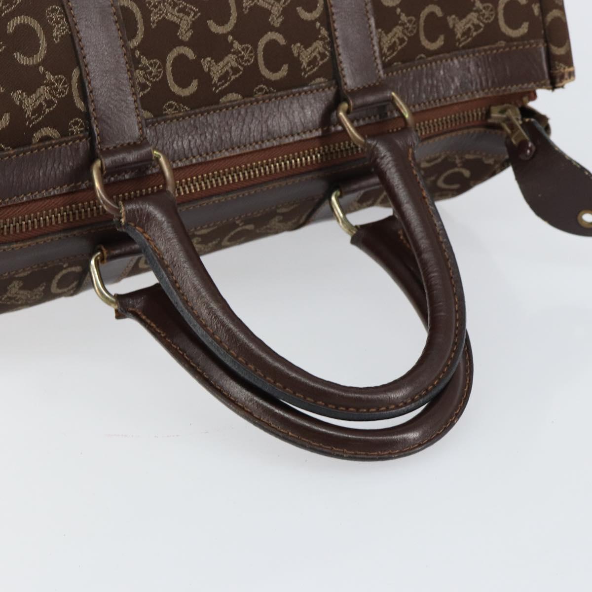 CELINE C Sulky Boston Bag Canvas Brown Auth 152078 - Jerrillo image 7
