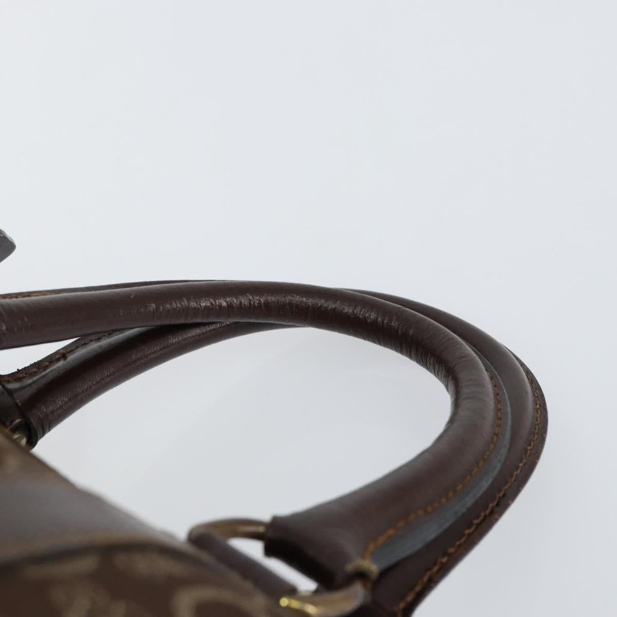 CELINE C Sulky Boston Bag Canvas Brown Auth 152078 - Jerrillo image 8