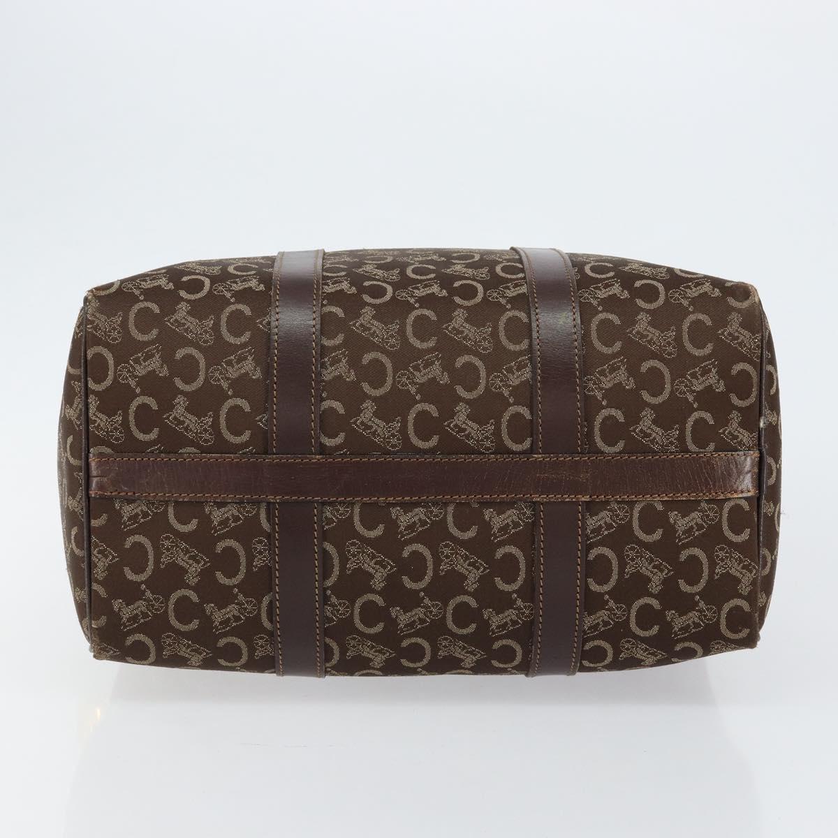 CELINE C Sulky Boston Bag Canvas Brown Auth 152078 - Jerrillo image 5