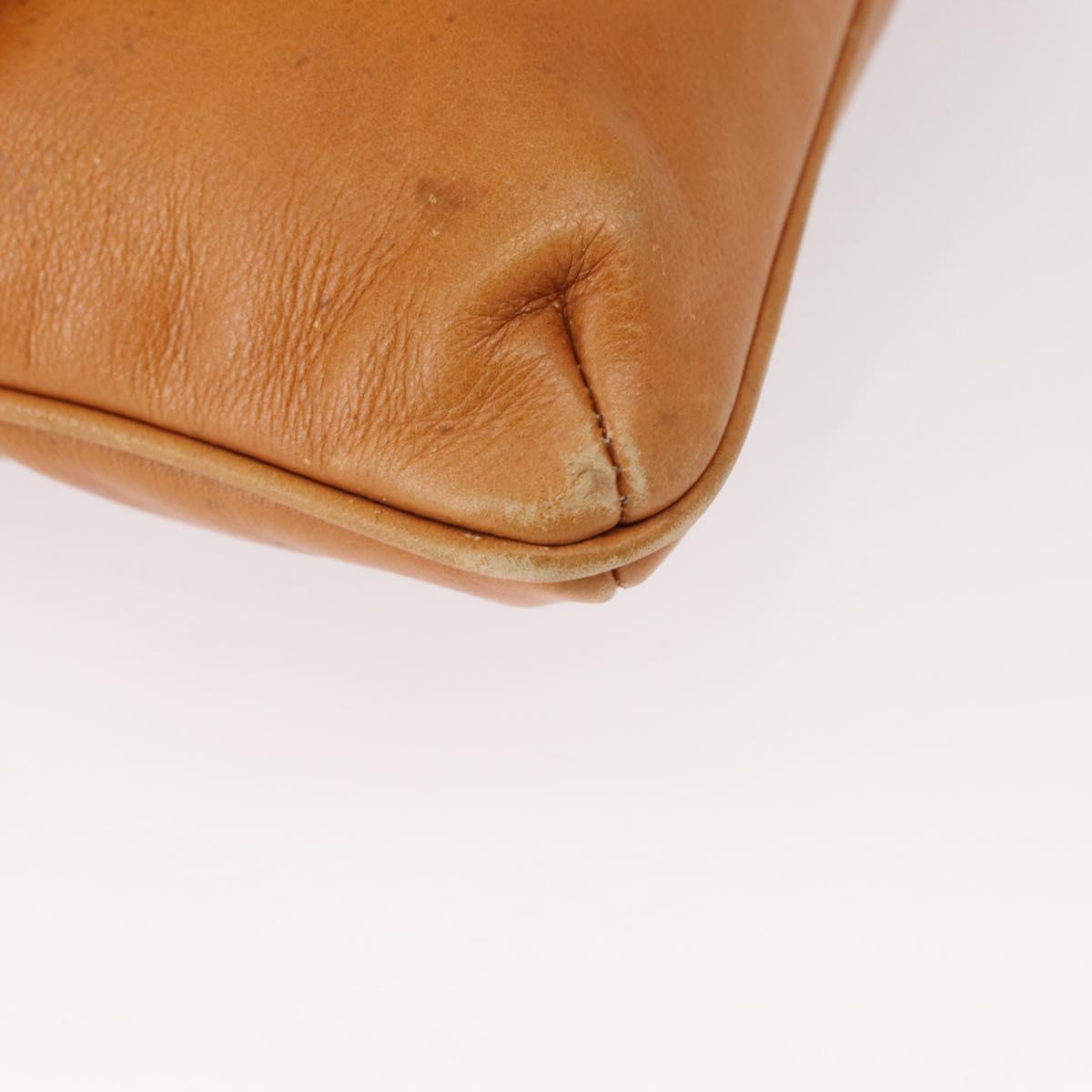 CELINE Shoulder Bag Leather Brown Gold Auth 152085 - Jerrillo image 9