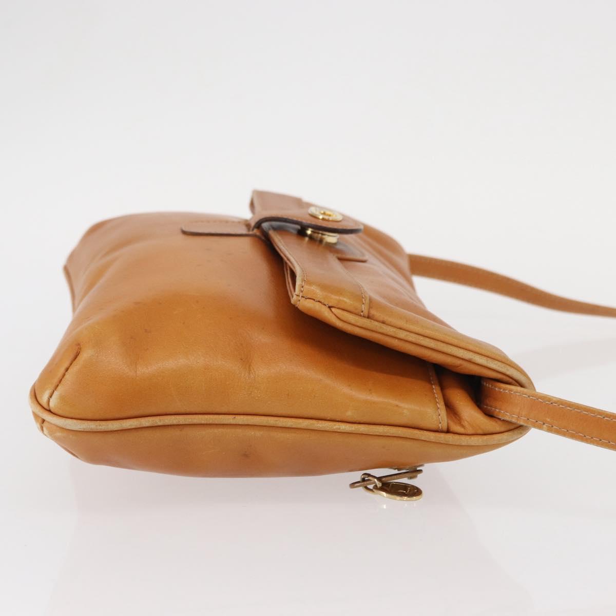 CELINE Shoulder Bag Leather Brown Gold Auth 152085 - Jerrillo image 3