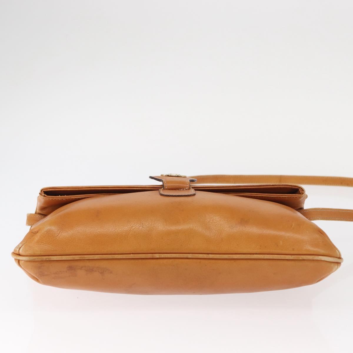CELINE Shoulder Bag Leather Brown Gold Auth 152085 - Jerrillo image 5