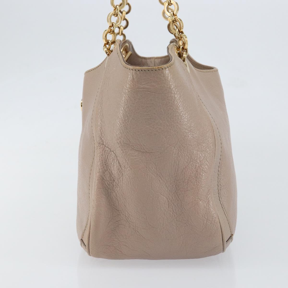 Salvatore Ferragamo Hand Bag Leather Pink Gold Auth 152388 - Jerrillo image 3