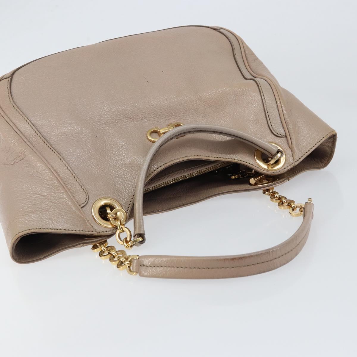 Salvatore Ferragamo Hand Bag Leather Pink Gold Auth 152388 - Jerrillo image 6
