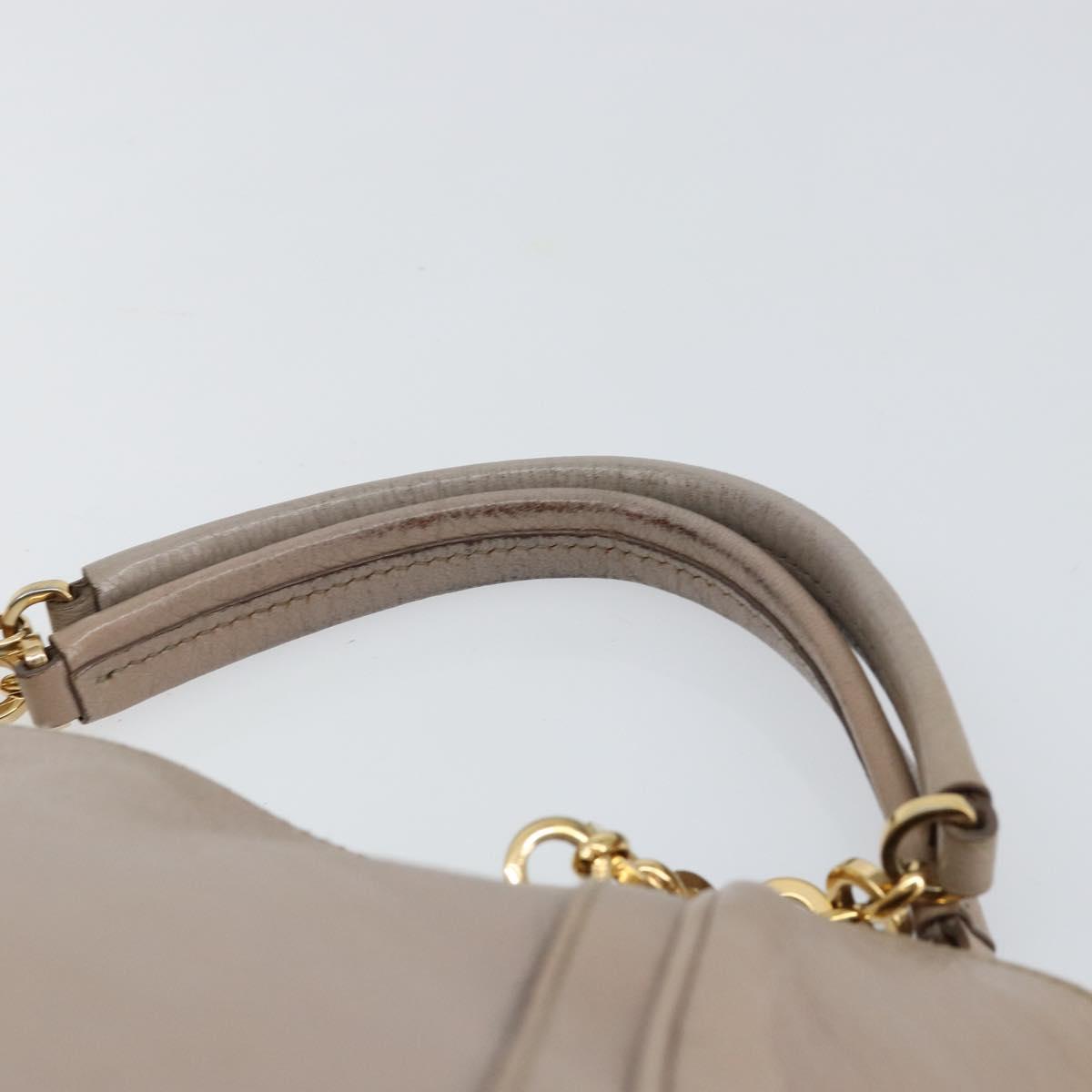 Salvatore Ferragamo Hand Bag Leather Pink Gold Auth 152388 - Jerrillo image 8