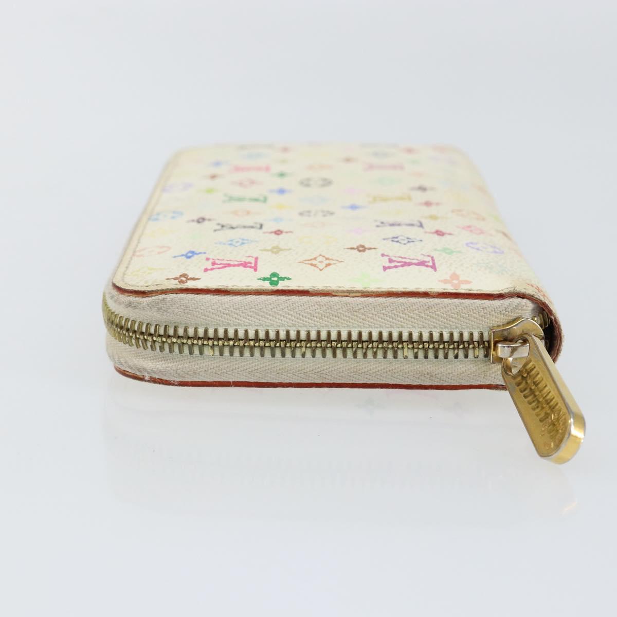 LOUIS VUITTON Monogram Multicolor Zippy Wallet Wallet White M60241 Auth 152436 - Jerrillo image 4