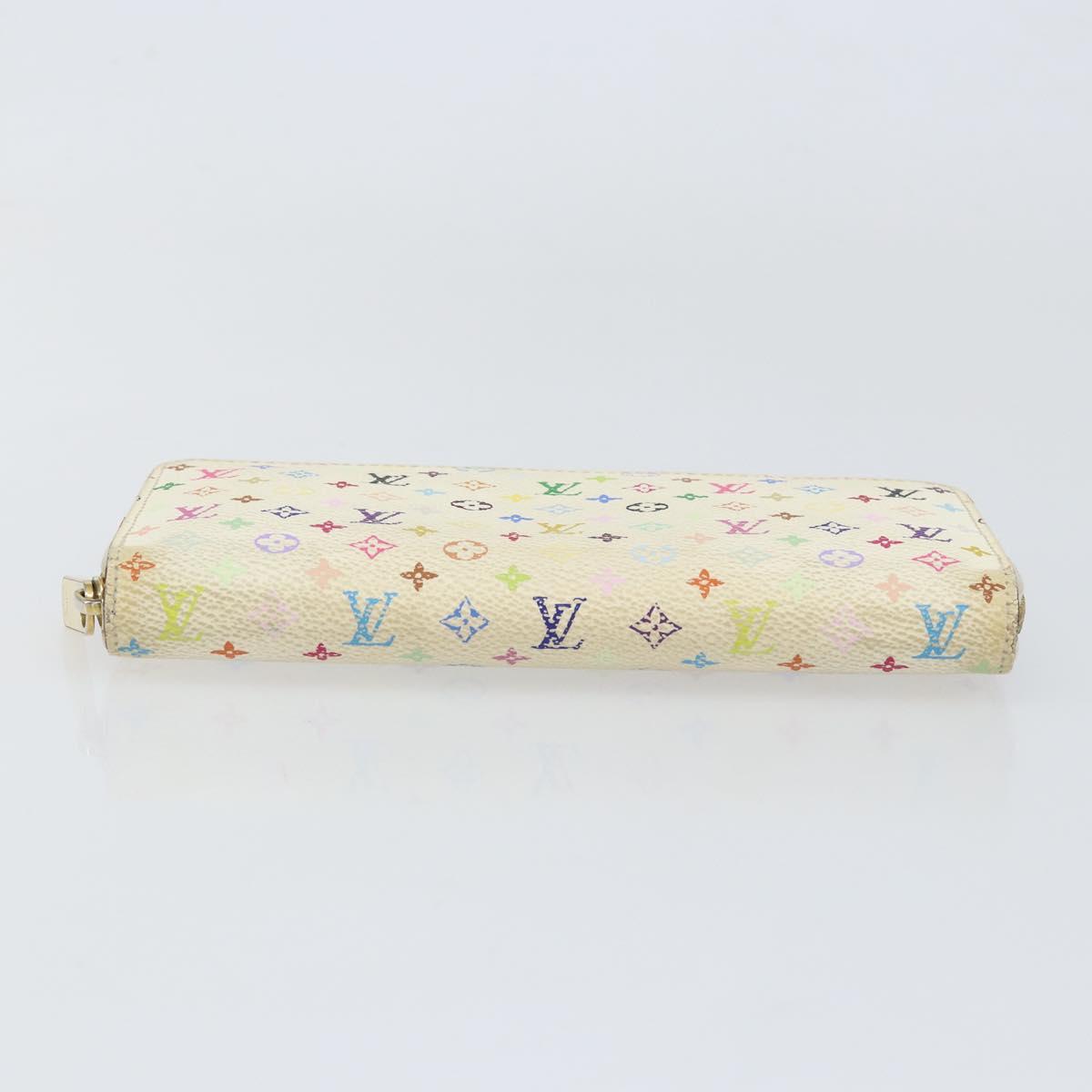 LOUIS VUITTON Monogram Multicolor Zippy Wallet Wallet White M60241 Auth 152436 - Jerrillo image 6