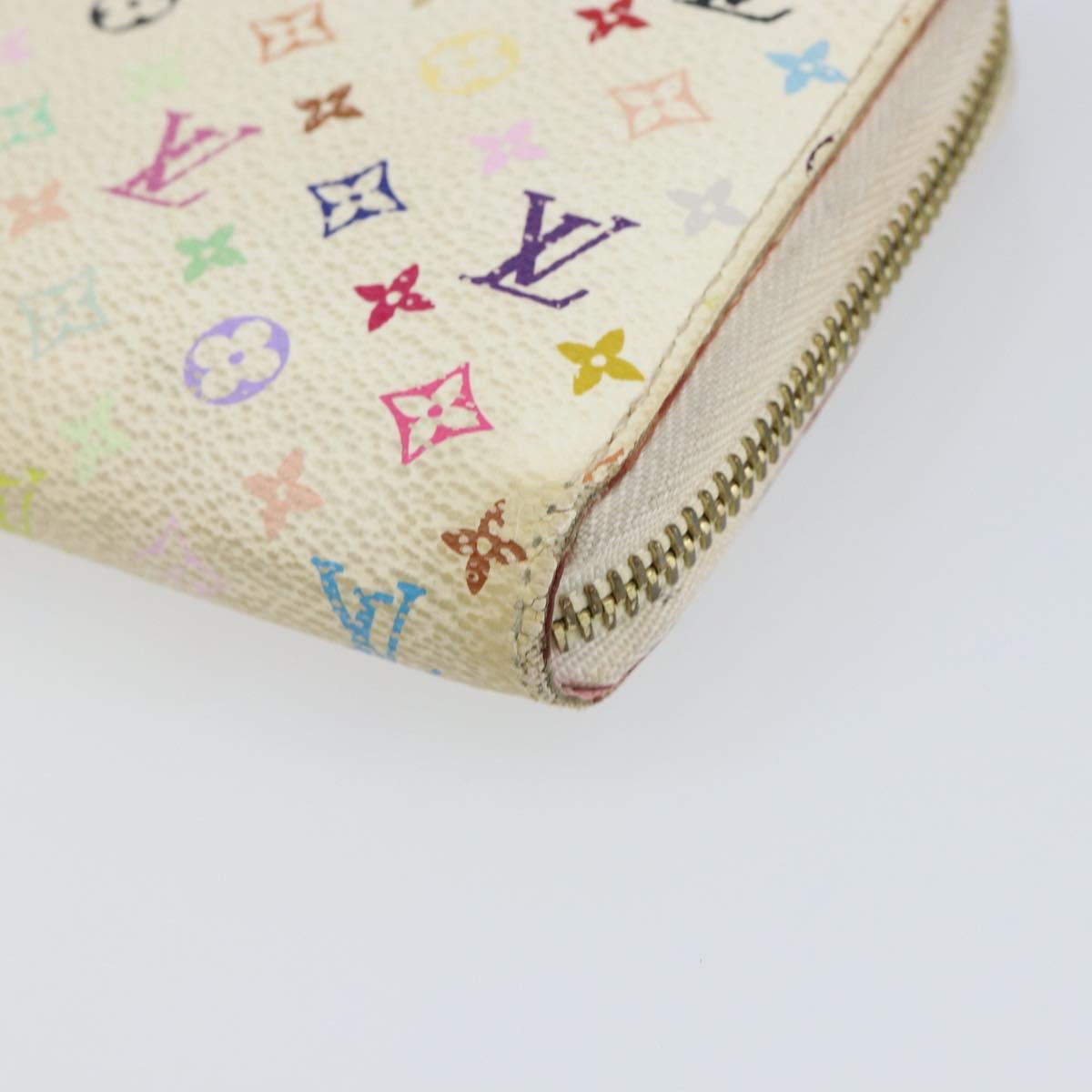 LOUIS VUITTON Monogram Multicolor Zippy Wallet Wallet White M60241 Auth 152436 - Jerrillo image 7