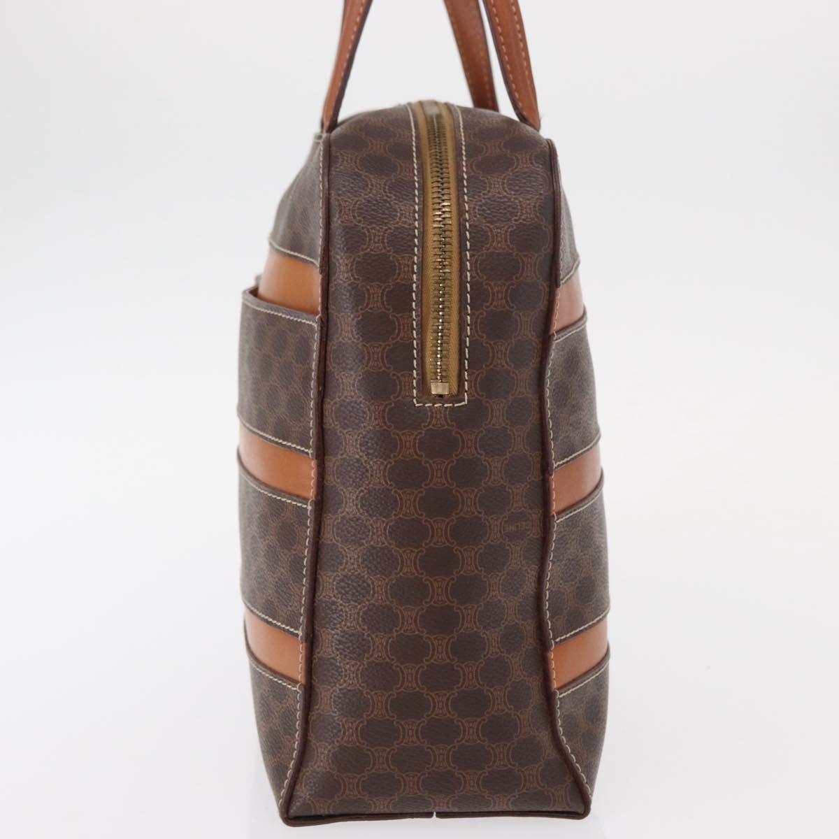 CELINE Macadam Canvas Hand Bag PVC Leather Brown Gold Auth 152578 - Jerrillo image 4