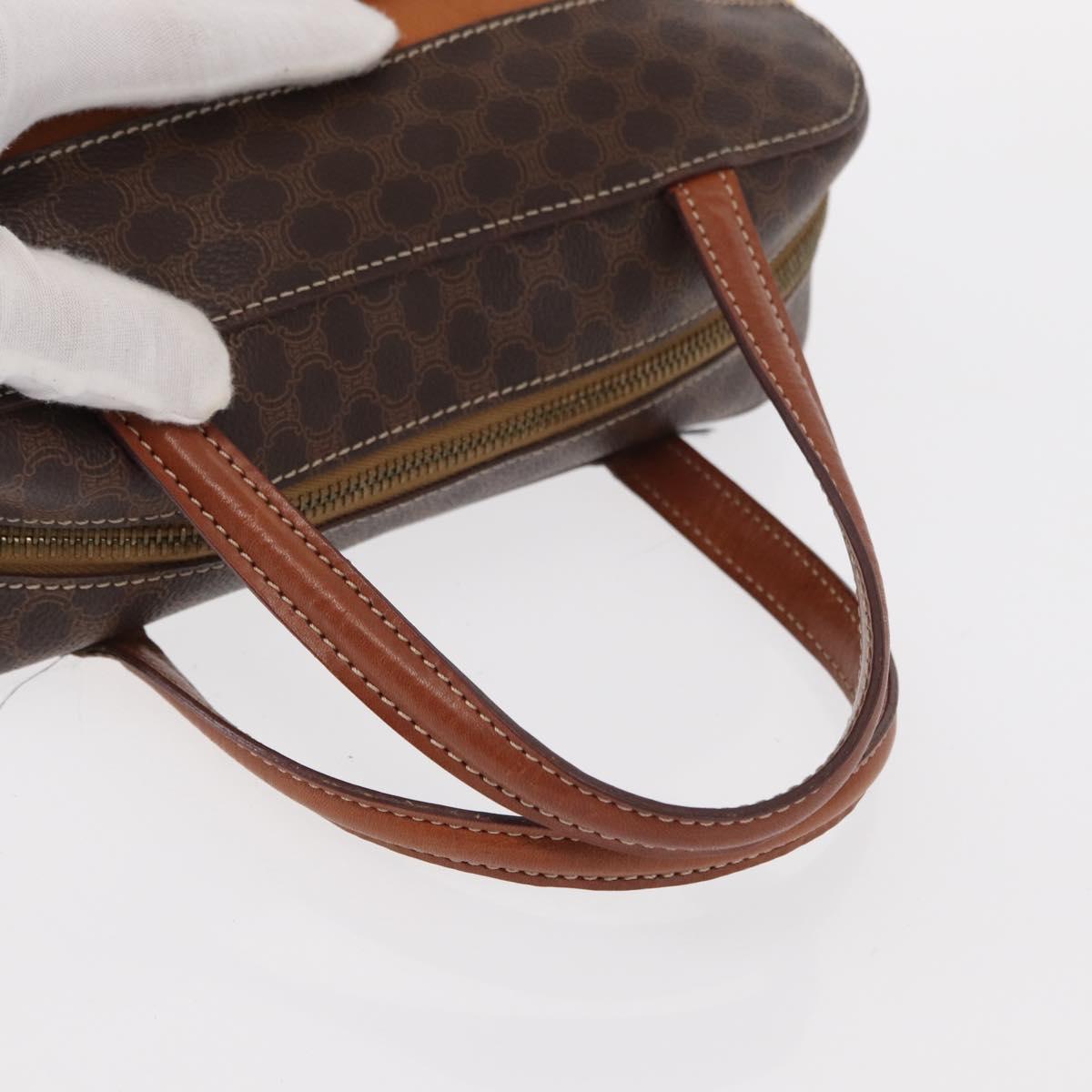 CELINE Macadam Canvas Hand Bag PVC Leather Brown Gold Auth 152578 - Jerrillo image 8