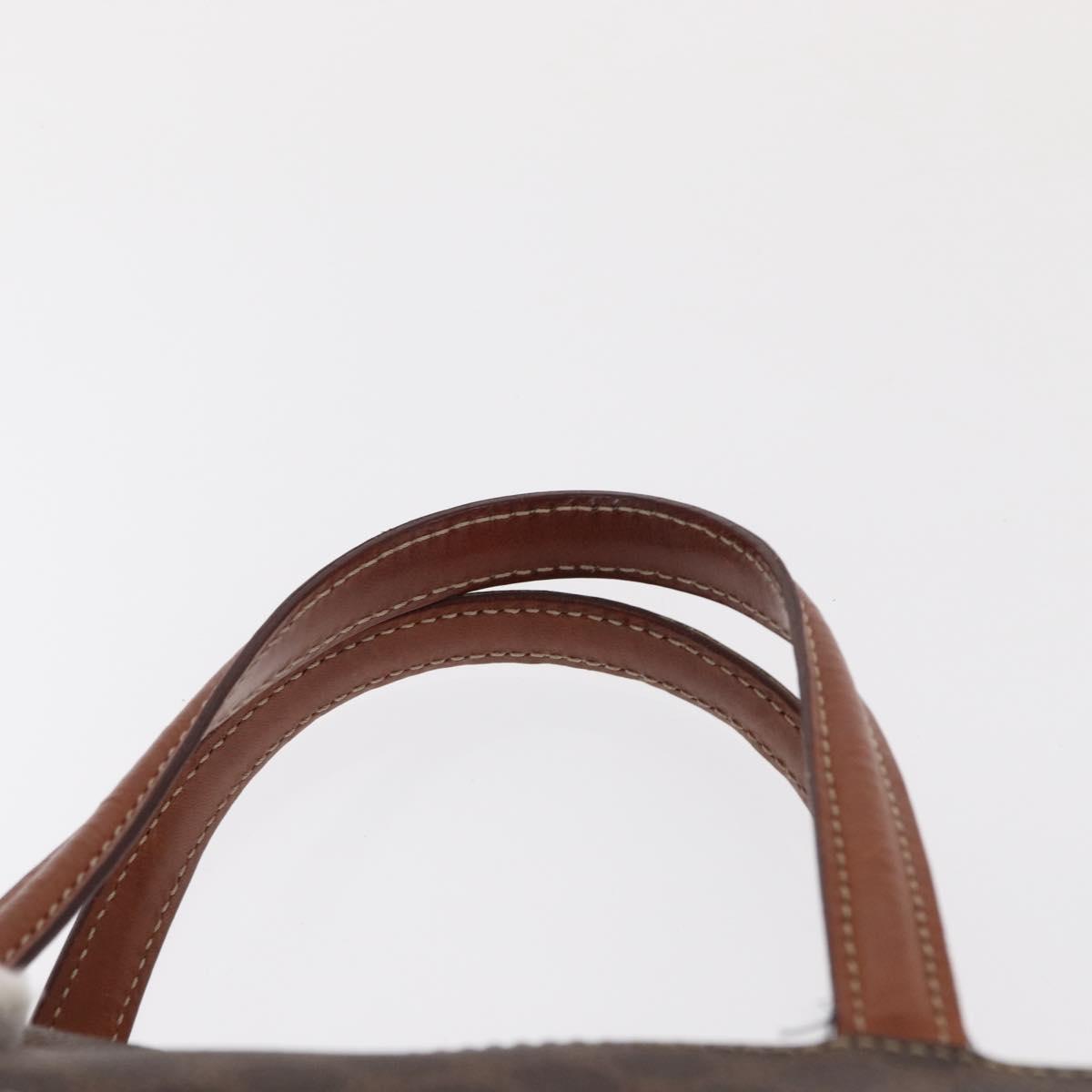 CELINE Macadam Canvas Hand Bag PVC Leather Brown Gold Auth 152578 - Jerrillo image 9