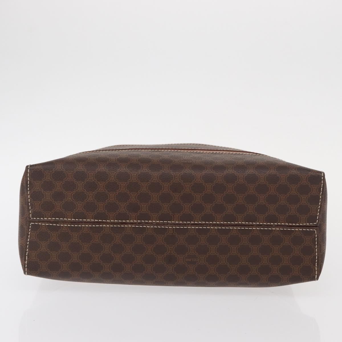 CELINE Macadam Canvas Hand Bag PVC Leather Brown Gold Auth 152578 - Jerrillo image 6